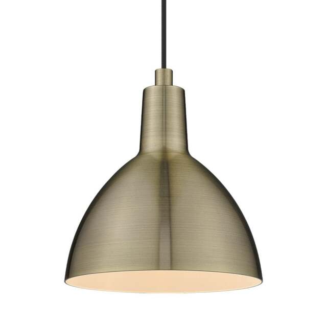 Halo Design Metropole Pendant Light - O 15cm Size: O 15cm, Colour: Antique Brass