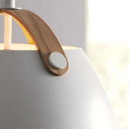 Halo Design Oslo Pendant Lamp - O 24cm - White Size:  24cm, Colour: White - thumbnail 2