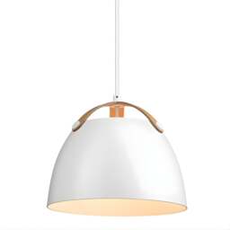 Halo Design Oslo Pendant Lamp - O 24cm - White Size:  24cm, Colour: White