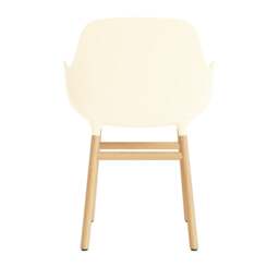 Normann Copenhagen Form Armchair - Cream - Oak Legs Shell Colour: Cream, Leg Colour: Oak - thumbnail 4