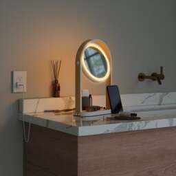 Umbra Bellwood Vanity LED Mirror - White/Natural - thumbnail 3