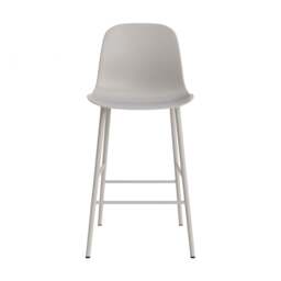 Normann Copenhagen Form Bar Chair - 65cm - Warm Grey Shell Colour: Warm Grey - thumbnail 2