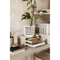 Ferm Living Off-white Ceramic Basket - Small - thumbnail 2