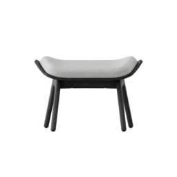 Umage The Reader Ottoman - Black Oak - Sterling Colour: Sterling - thumbnail 2