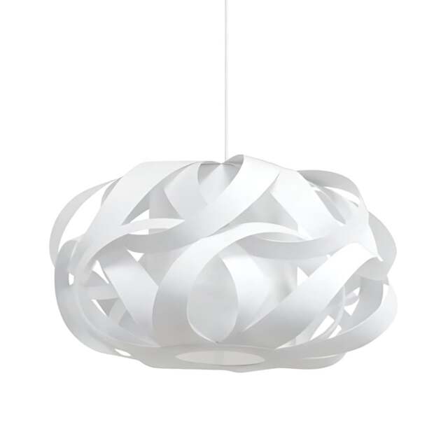 Shropshire Shades Cruz Lampshade - White - Small 46cm - With White Rosette Cord Set Colour: White, Size: Small 46cm, Cord Set Option: With White Roset - image 1