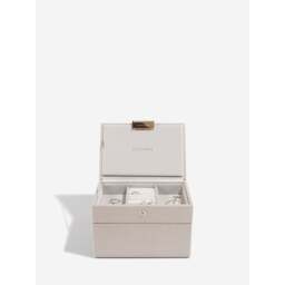 Stackers Faux Leather Mini Jewellery Box - Set of 2 Colour: Taupe