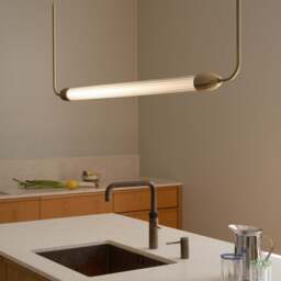 Umage Lemon Squeeze Linear Pendant Lamp Colour: Plated Brass - thumbnail 2