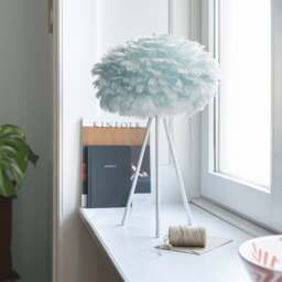 Umage Eos Feather Pendant Shade - Light Blue - Mini - 35cm With or Without Cord Set: Without Cord Set - thumbnail 2