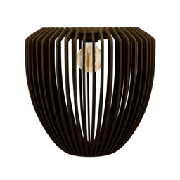 Umage Clava Wood Pendant Light - Dark Oak With or Without Cord Set: Without Cord Set