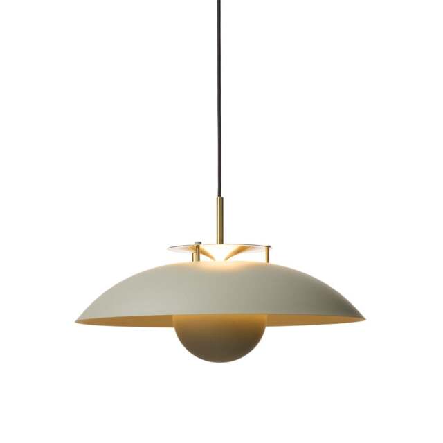 Halo Design Stepp Pendant Light - 46cm - Sand/Antique Brass Size: O 46cm, Colour: Sand / Antique Brass - image 1