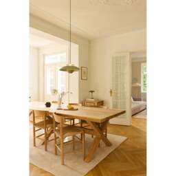 Halo Design Stepp Pendant Light - 46cm - Sand/Antique Brass Size: O 46cm, Colour: Sand / Antique Brass - thumbnail 3