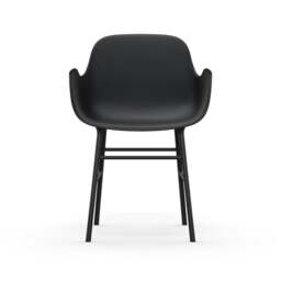 Normann Copenhagen Form Armchair - Black - Black Legs Shell Colour: Black, Leg Colour: Matching Shell Colour - thumbnail 2