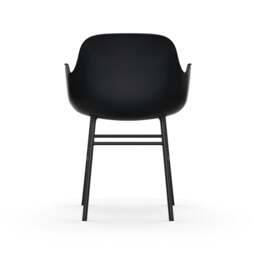 Normann Copenhagen Form Armchair - Black - Black Legs Shell Colour: Black, Leg Colour: Matching Shell Colour - thumbnail 4