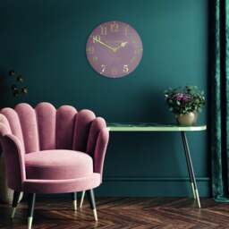 Thomas Kent Arabic Wall Clock - 12" - Blush Pink - thumbnail 2