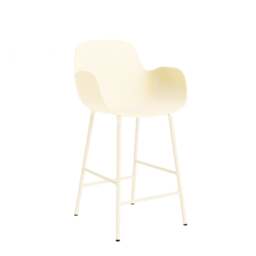 Normann Copenhagen Form Bar Armchair - 75cm - Cream Shell Colour: Cream