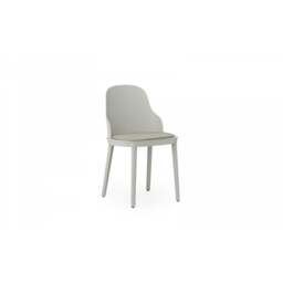 Normann Copenhagen Allez Chair - Warm Grey - Polypropylene Legs - Warm Grey/Ultra 41584 Leather Upholstered Seat Colour: Warm Grey, Leg Colour: Polypr - thumbnail 2