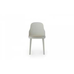 Normann Copenhagen Allez Chair - Warm Grey - Polypropylene Legs - Warm Grey/Ultra 41584 Leather Upholstered Seat Colour: Warm Grey, Leg Colour: Polypr - thumbnail 3