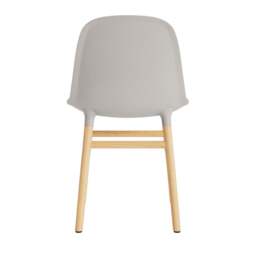 Normann Copenhagen Form Chair - Warm Grey - Oak Legs Shell Colour: Warm Grey, Leg Colour: Oak - thumbnail 4