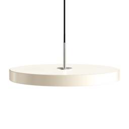 Umage Asteria Plus Pendant Lamp - Pearl White - Medium - Steel Top Colour: Pearl White, Size: Medium, Style: Steel