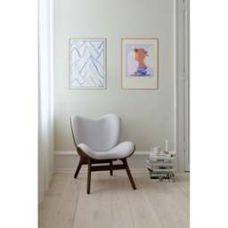 Umage A Conversation Piece Armchair - Low - Dark Oak - Sterling Colour: Sterling - thumbnail 3