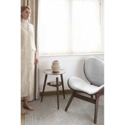 Umage A Conversation Piece Armchair - Low - Dark Oak - Sterling Colour: Sterling - thumbnail 4