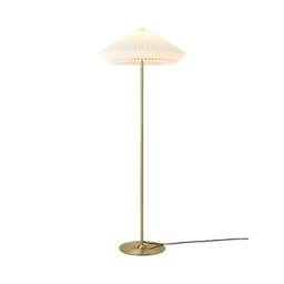 Halo Design Paris Floor Light - O56cm - Clean White Shade - Antique Brass Colour: Antique Brass