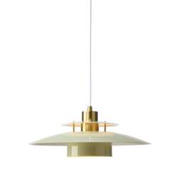 Halo Design Sorup Pendant Light - O 40 cm Colour: Glossy Green / Brass