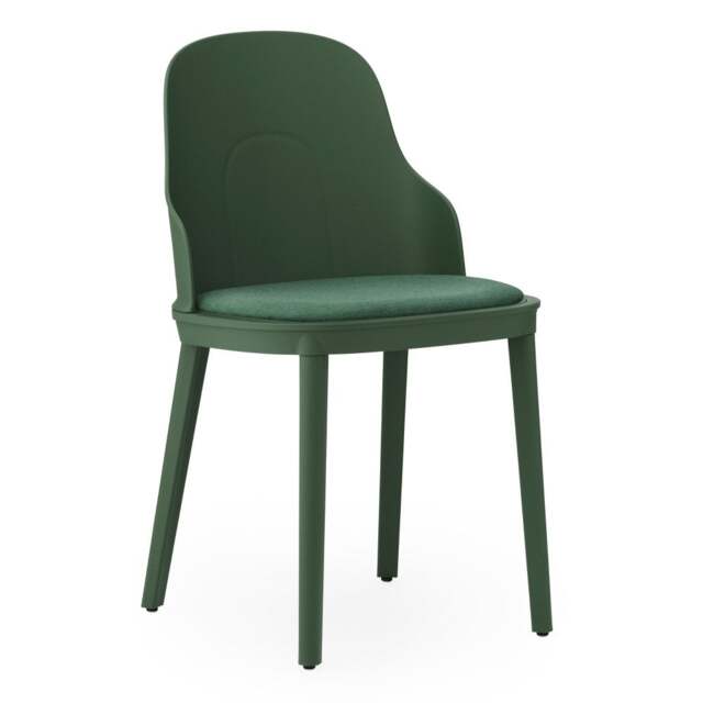 Normann Copenhagen Allez Chair - Park Green - Polypropylene Legs - Park Green/MLF29 Indoor Upholstered Seat Colour: Park Green, Leg Colour: Polypropyl - image 1