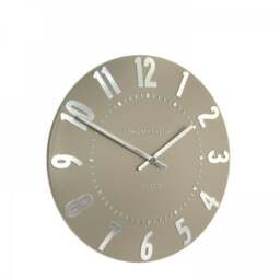 Thomas Kent Mulberry Wall Clock - 12" - Mocha Size: 12" - thumbnail 2
