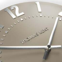 Thomas Kent Mulberry Wall Clock - 12" - Mocha Size: 12" - thumbnail 5