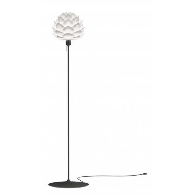 Umage Silvia Floor Lamp - White Silvia Mini/Black Sante Stand - image 1