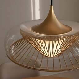 Umage Chordis Lampshade - With Plated Brass Cord Set Pro colour cordset: Plated Brass Cord Set Pro - thumbnail 5