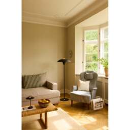 Halo Design Stepp Floor Lamp - H 140cm - Black/Antique Brass Colour: Black / Antique Brass - thumbnail 2