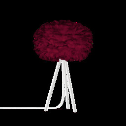 Umage Eos Tripod Table Lamp - Red Feather Eos Medium/White Tripod