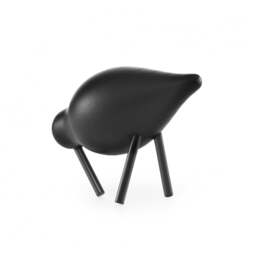 Normann Copenhagen Wooden Shorebird - Small - Black/Black - thumbnail 3