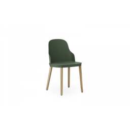 Normann Copenhagen Allez Chair - Park Green - Lacquered Oak Legs - Polyamide Seat Colour: Park Green, Leg Colour: Lacquered Oak, Seat Option: Polyamid - thumbnail 2