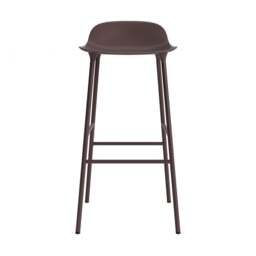 Normann Copenhagen Form Barstool - 75cm - Brown - Brown Legs Shell Colour: Brown, Leg Colour: Matching Shell Colour - thumbnail 2