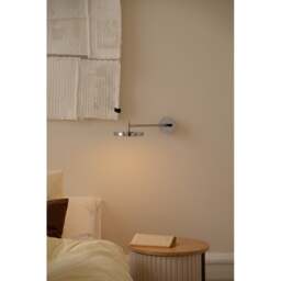 Umage Asteria Long Monochrome Wall Light - Polished Steel Colour: Polished Steel, Mounting: Hardwired - thumbnail 4