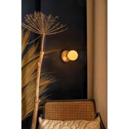 Humble Bee Cordless Wall Light - Gold - Frosted Bulb - thumbnail 3