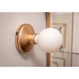 Humble Bee Cordless Wall Light - Gold - Frosted Bulb - thumbnail 2