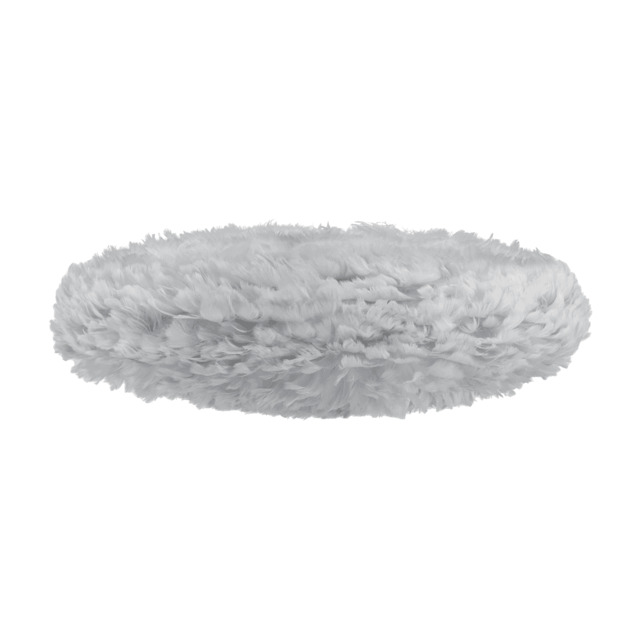 Umage Eos Esther Feather Pendant Shade - Light Grey - Large with Black Cord Set With or Without Cord Set: With Black Cord Set - image 1