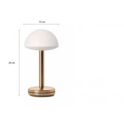Humble Bug Table Light - Gold - Frosted Shade - thumbnail 7