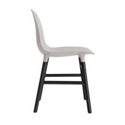 Normann Copenhagen Form Chair - Warm Grey - Black Oak Legs Shell Colour: Warm Grey, Leg Colour: Black Oak - thumbnail 3