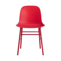 Normann Copenhagen Form Chair - Bright Red - Bright Red Legs Shell Colour: Bright Red, Leg Colour: Matching Shell Colour - thumbnail 2