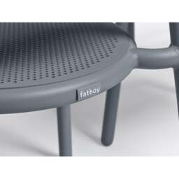 Fatboy Set of 4 Toni Stackable Garden Armchairs - Elephant Grey Colour: Elephant Grey - thumbnail 7