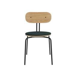 Umage Curious Dining Chair - Oak - Black Legs - Calm Seas Cushion Leg Colour: Black Legs, Colour: Calm Seas - thumbnail 3