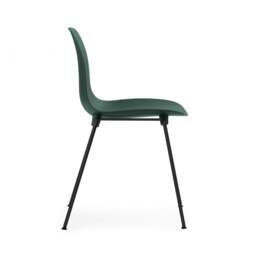 Normann Copenhagen Form Chair - Stacking - Green - Black Steel Legs Shell Colour: Green - thumbnail 3