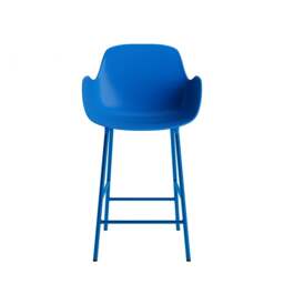 Normann Copenhagen Form Bar Armchair - 65cm - Bright Blue Shell Colour: Bright Blue - thumbnail 2