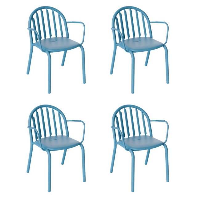 Fatboy Freds Armchair Set - Wave Blue - Set of 4 - image 1