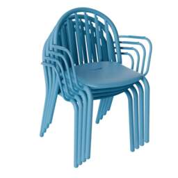 Fatboy Freds Armchair Set - Wave Blue - Set of 4 - thumbnail 2